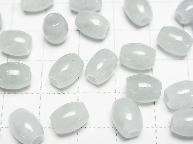 [Video] Burmese Jadeite AA++ Rice 9x7x7mm [2.5mm hole] 5pcs