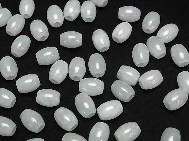 [Video] Burmese Jadeite AA++ Rice 9x7x7mm [2.5mm hole] 5pcs
