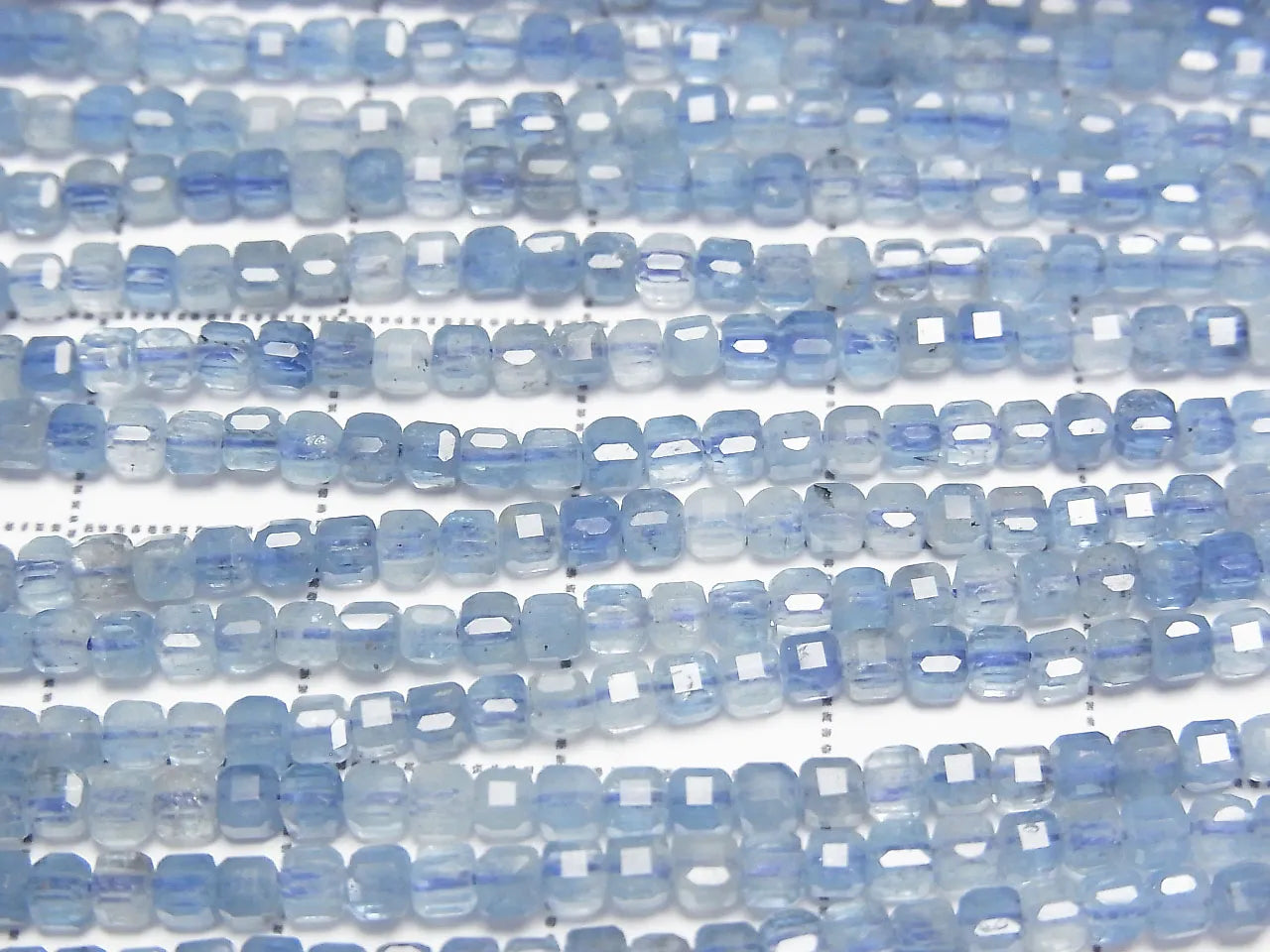 High Quality! Deep Blue Aquamarine AA++ Cube Shape 2x2x2mm 1strand beads (aprx.15inch/37cm)