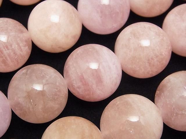 [Video]Morganite AA+ Round 20mm 1/4 or 1strand beads (aprx.15inch/36cm)