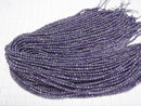 [Video]High Quality! Cubic Zirconia AAA Faceted Round 3mm [Violet] 1strand beads (aprx.14inch/35cm)