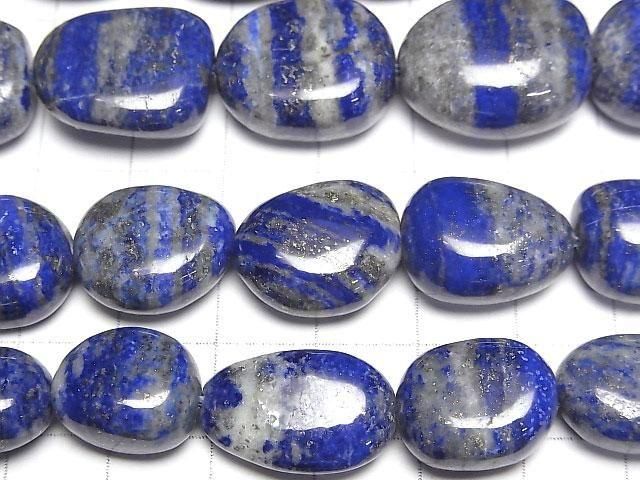 [Video] Lapislazuli AA Nugget 1strand beads (aprx.15inch/36cm)