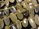 [Video]Rutilated Quartz AA Nugget Top Side Drilled Hole 1strand beads (aprx.15inch/36cm)