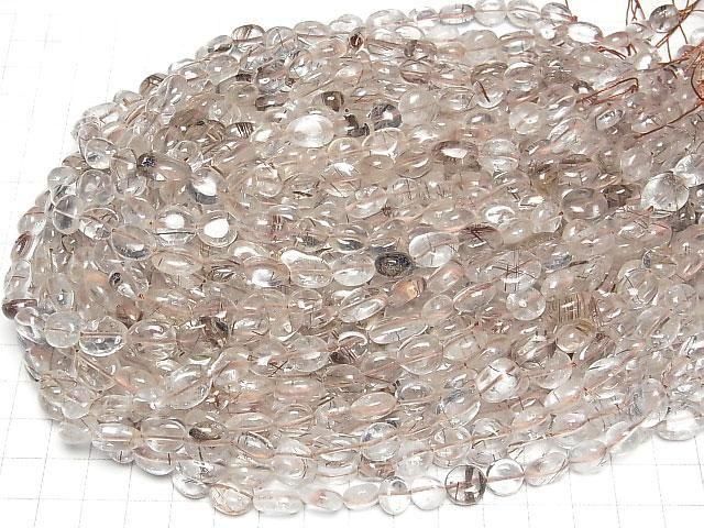 [Video] Brown Rutilated Quartz AA Nugget 1strand beads (aprx.15inch/36cm)