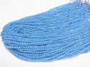 [Video]High Quality! Cubic Zirconia AAA Faceted Round 3mm [Blue] 1strand beads (aprx.15inch/36cm)