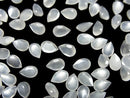 [Video]High Quality White Moonstone AAA- Loose stone Pear shape Faceted 6x4mm 10pcs