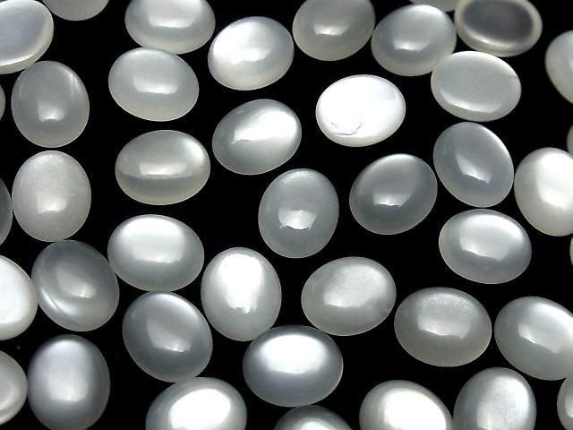 [Video] White Moonstone AAA- Oval Cabochon 12x10mm 2pcs