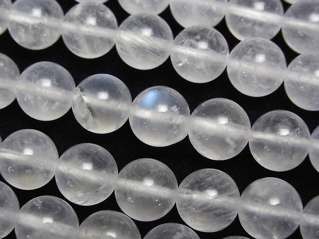 [Video] Royal Blue Moonstone AA Round 8.5mm half or 1strand beads (aprx.15inch/36cm)