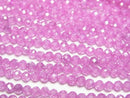 [Video]High Quality! Cubic Zirconia AAA Faceted Round 3mm [Purple Pink] 1strand beads (aprx.15inch/36cm)