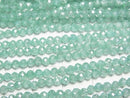 [Video]High Quality! Cubic Zirconia AAA Faceted Round 3mm [Light Green] 1strand beads (aprx.15inch/36cm)