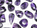 [Video]Trapiche Amethyst Mixed Shape Cabochon 3pcs