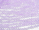 [Video]High Quality! Cubic Zirconia AAA Faceted Round 3mm [Lilac] 1strand beads (aprx.14inch/35cm)