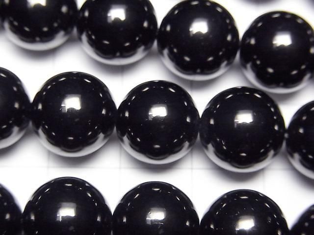 [Video]Natural Jet (Wood Fossil) Round 12mm half or 1strand beads (aprx.15inch/38cm)