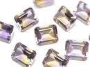 [Video]High Quality Ametrine AAA Loose stone Rectangle Faceted 12x10mm 1pc