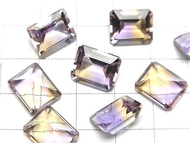 [Video]High Quality Ametrine AAA Loose stone Rectangle Faceted 12x10mm 1pc