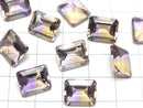 [Video]High Quality Ametrine AAA Loose stone Rectangle Faceted 12x10mm 1pc