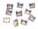 [Video]High Quality Ametrine AAA Loose stone Rectangle Faceted 12x10mm 1pc