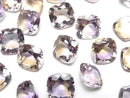 [Video]High Quality Ametrine AAA Loose stone Square Faceted 10x10mm 1pc