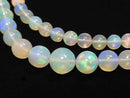 [Video][One of a kind] High Quality Ethiopian Opal AAAAA Round 5-8mm 1strand beads (aprx.16inch/40cm) NO.102