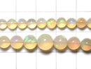 [Video][One of a kind] High Quality Ethiopian Opal AAAAA Round 5-8mm 1strand beads (aprx.16inch/40cm) NO.102