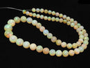 [Video][One of a kind] High Quality Ethiopian Opal AAAAA Round 5-8.5mm 1strand beads (aprx.16inch/40cm) NO.107