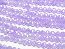 [Video]High Quality! Cubic Zirconia AAA Faceted Round 3mm [Crocus] 1strand beads (aprx.14inch/35cm)