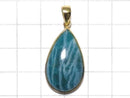 [Video][One of a kind] Amazonite AAA- Pendant 18KGP NO.233