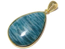[Video][One of a kind] Amazonite AAA- Pendant 18KGP NO.235