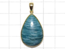 [Video][One of a kind] Amazonite AAA- Pendant 18KGP NO.235