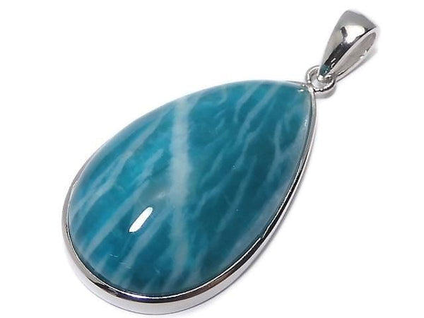 [Video][One of a kind] Amazonite AAA- Pendant Silver925 NO.240