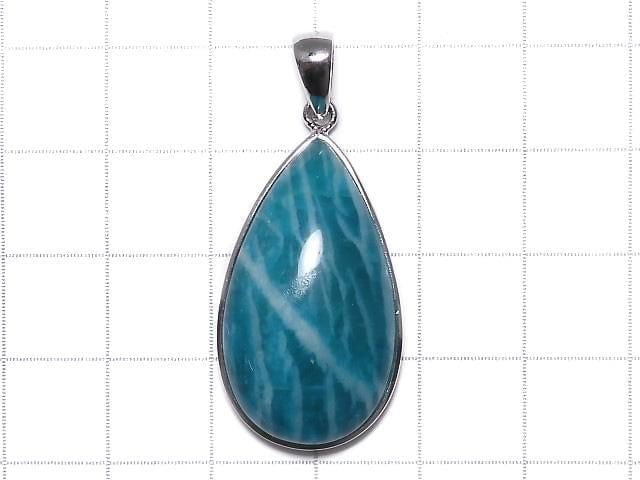 [Video][One of a kind] Amazonite AAA- Pendant Silver925 NO.240