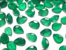 [Video]High Quality Green Onyx AAA Loose stone Pear shape Faceted 8x6mm 5pcs