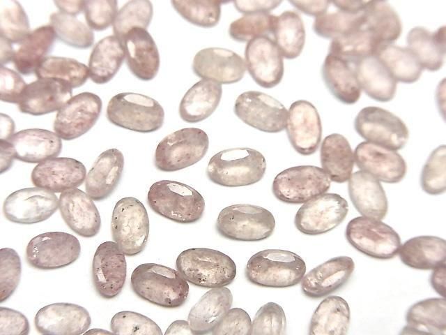 [Video]High Quality Pink Epidote AA++ Loose stone Oval Faceted 5x3mm 10pcs