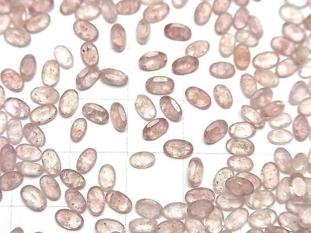 [Video]High Quality Pink Epidote AA++ Loose stone Oval Faceted 5x3mm 10pcs