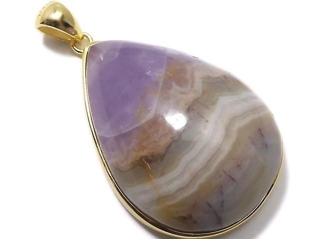 [Video][One of a kind] Amethyst Pendant 18KGP NO.35