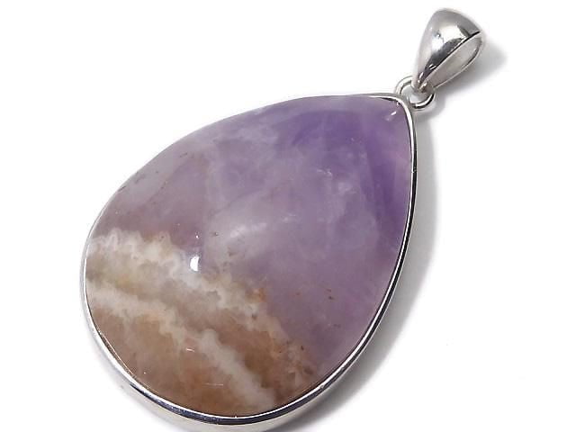 [Video][One of a kind] Amethyst Agate Pendant Silver925 NO.38