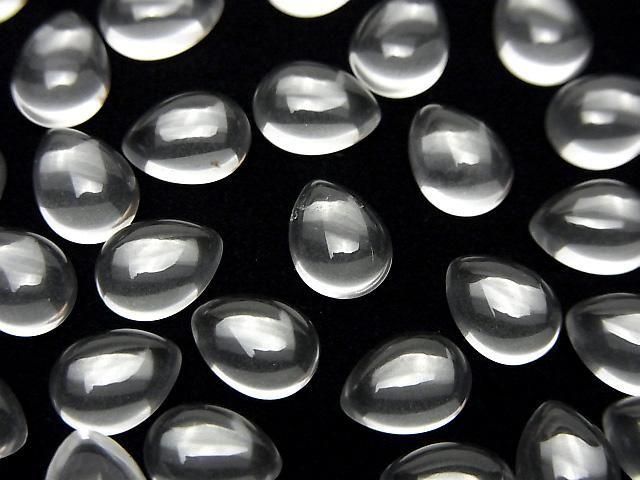 [Video] Crystal AAA Pear shape Cabochon 8x6mm 5pcs