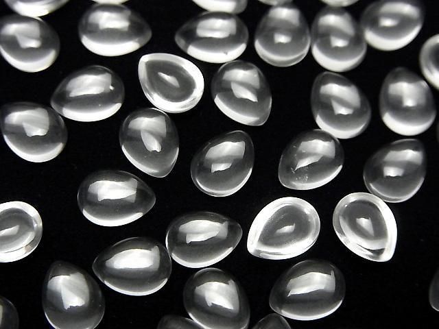 [Video] Crystal AAA Pear shape Cabochon 8x6mm 5pcs