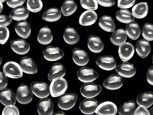 [Video] Crystal AAA Pear shape Cabochon 8x6mm 5pcs