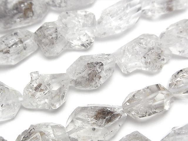 [Video] Pakistan Double Point Crystal [Clear] [Black] half or 1strand beads (aprx.15inch/36cm)