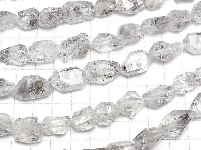 [Video] Pakistan Double Point Crystal [Clear] [Black] half or 1strand beads (aprx.15inch/36cm)