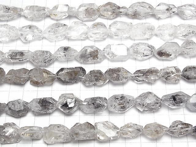[Video] Pakistan Double Point Crystal [Clear] [Black] half or 1strand beads (aprx.15inch/36cm)