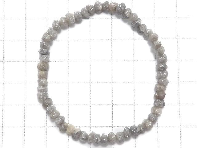 [Video][One of a kind] [1mm hole] Gray Diamond Rough Nugget Bracelet NO.3
