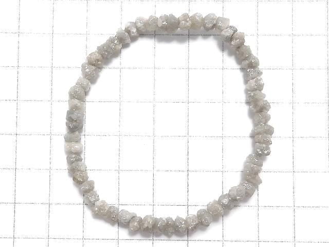 [Video][One of a kind] [1mm hole] Gray Diamond Rough Nugget Bracelet NO.4