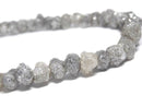 [Video][One of a kind] [1mm hole] Gray Diamond Rough Nugget Bracelet NO.5