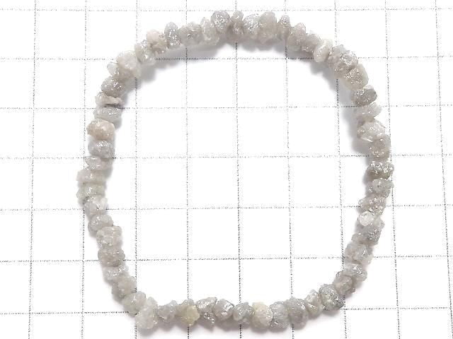 [Video][One of a kind] [1mm hole] Gray Diamond Rough Nugget Bracelet NO.7
