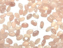 [Video]High Quality Peach Moonstone AAA- Loose stone Oval Faceted 5x3mm 10pcs