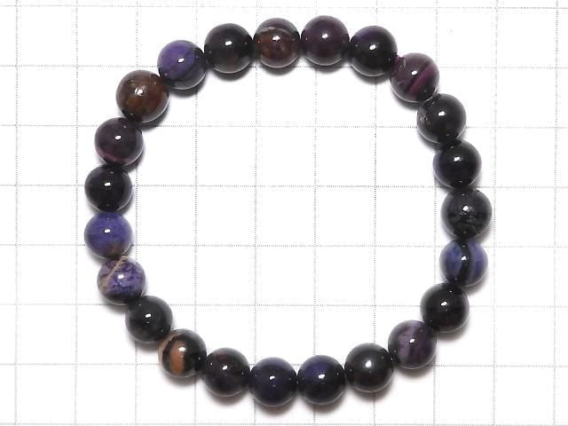 [Video][One of a kind] Sugilite AAA Round 8.5mm Bracelet NO.222