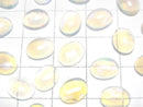 [Video]High Quality Ethiopia Water Opal AAA- Oval Cabochon 9x7mm 3pcs