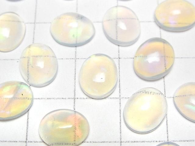 [Video]High Quality Ethiopia Water Opal AAA- Oval Cabochon 11x9mm 1pc